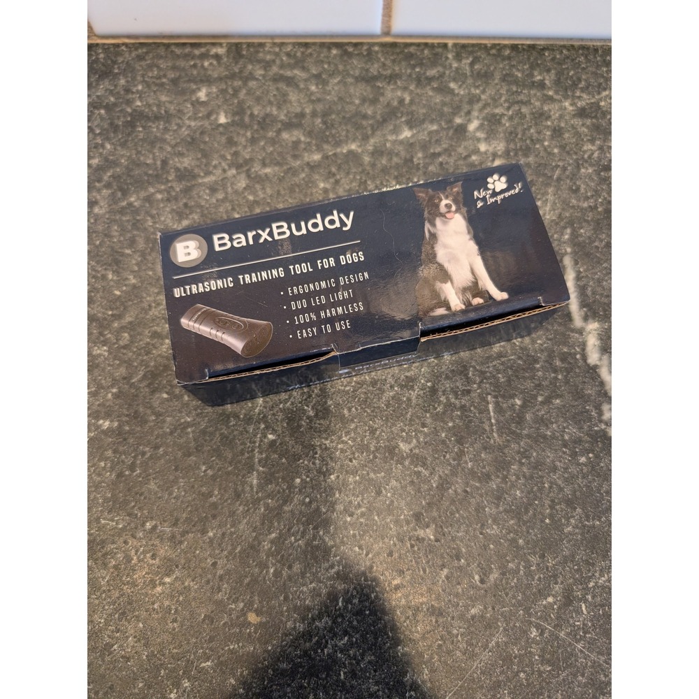BarxBuddy Ultrasonic Training Tool for Dogs Black Anti Barking Device New In Box